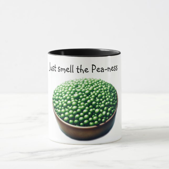 Green Peas Humor Mug (Center)