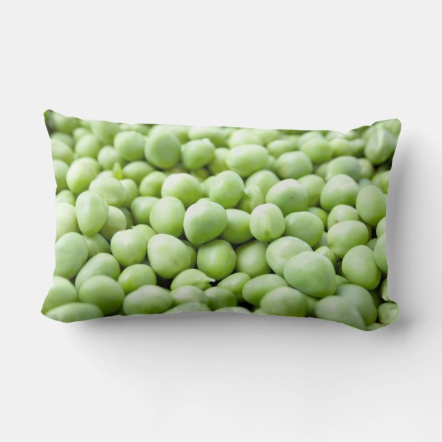 Green peas lumbar pillow (Back)