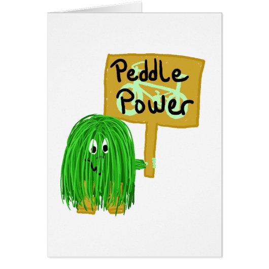 Green peddle power cards (Front)