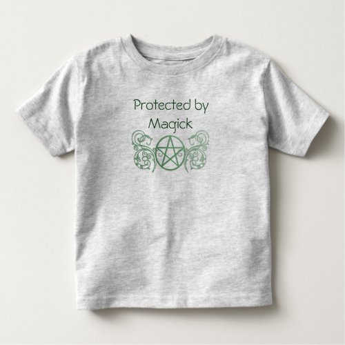 Green pentacle with flourishes toddler t_shirt