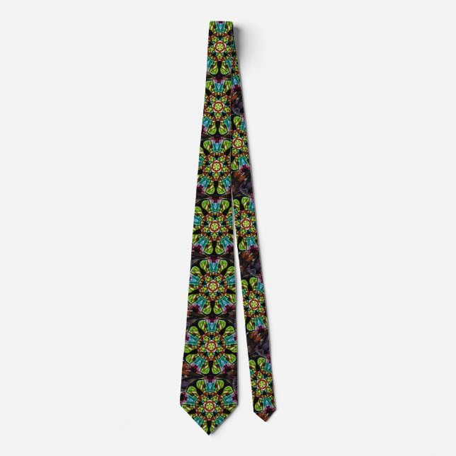 Green Pentagon Neck Tie (Front)