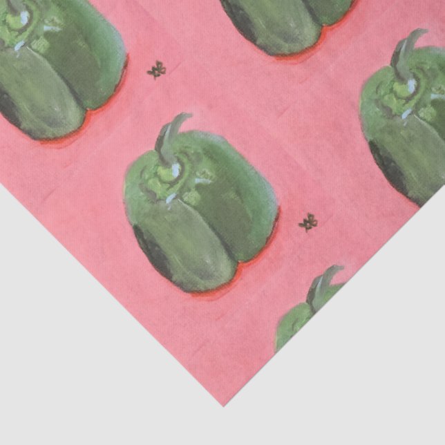 Green Pepper Tissue Paper (Detail)