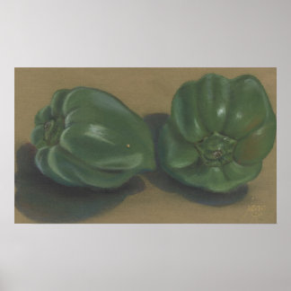 Green Peppers Poster
