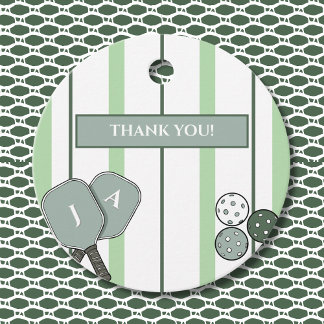 Green Perfect Match Couple Bridal Shower Thank You Favor Tags