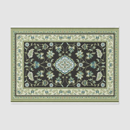 Green Persian Carpet Tissue Paper