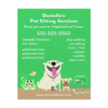 Green Pet Sitter Promotional Flyer Green Pet Sitter Promotional Flyer