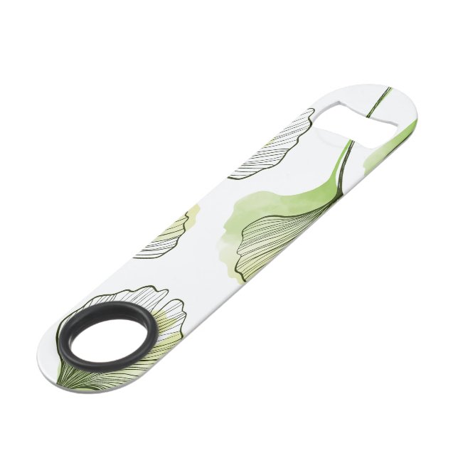 Green petals bar key (Front Angled)