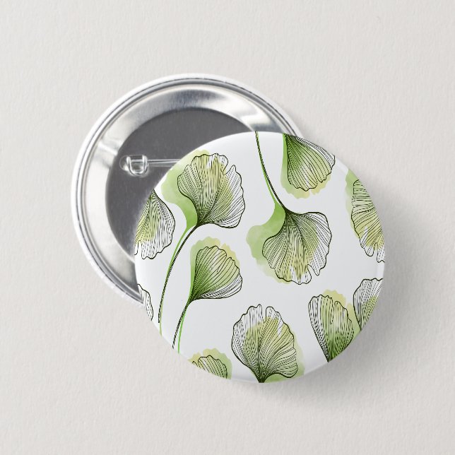 Green petals button (Front & Back)