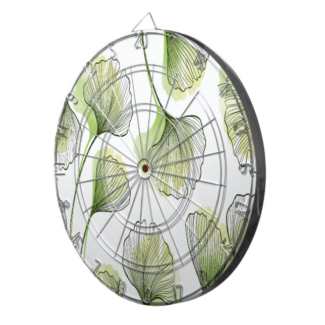 Green petals dart board (Front Right)