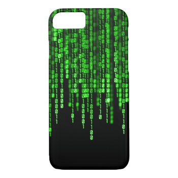 Green Phantom Dragon Binary Code Iphone 8/7 Case by BOLO_DESIGNS at Zazzle
