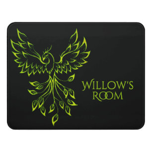 Green Phoenix Door Sign