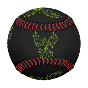 Green Phoenix Rises on Black Baseball
