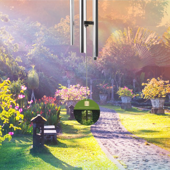 Green photo business logo wind chime  (Creator Uploaded)
