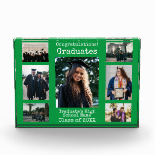 Green Photo Collage Congratulations Graduates