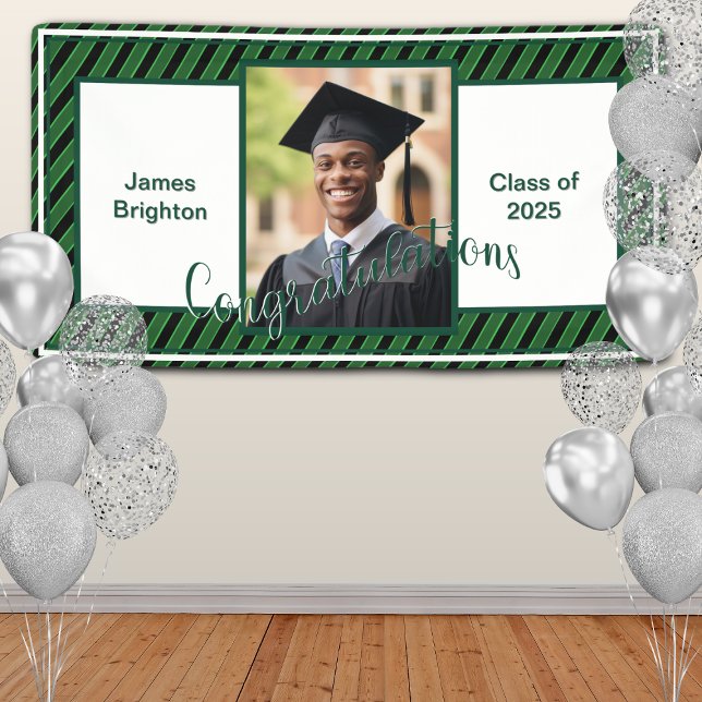 Green Photo Graduation Banner (Creator Uploaded)