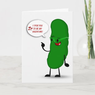 Green Pickle Valentine Card