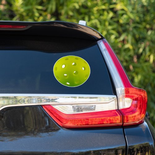 Green pickleball car sticker