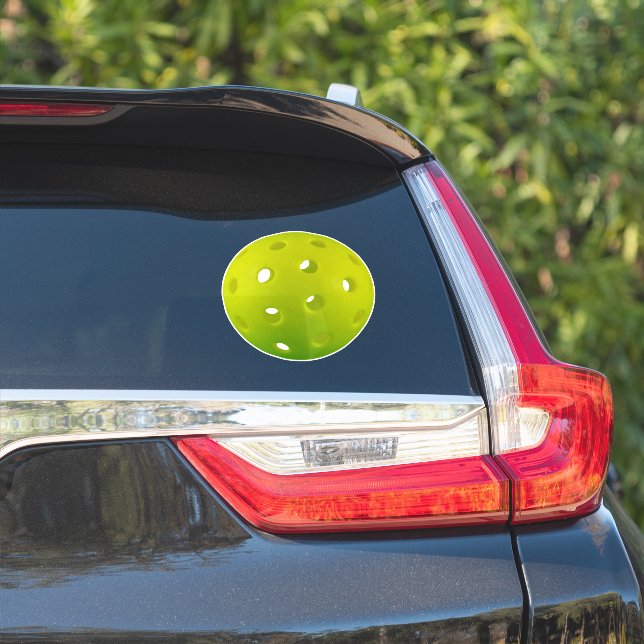 Green pickleball car sticker (Car Side)