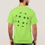 Green Pickleball Design T-shirt at Zazzle