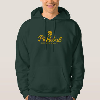 Green pickleball hoodie for men. Athletic wear