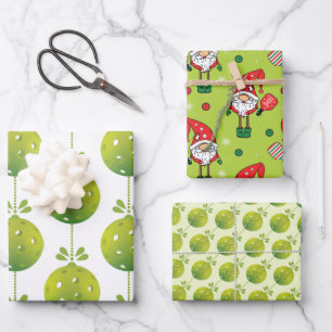 Green  Pickleball 🎅🎁Merry Christmas  Wrapping Paper Sheets