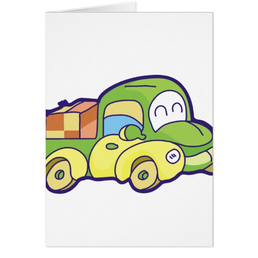 Green Pickup Truck Cards (Front)