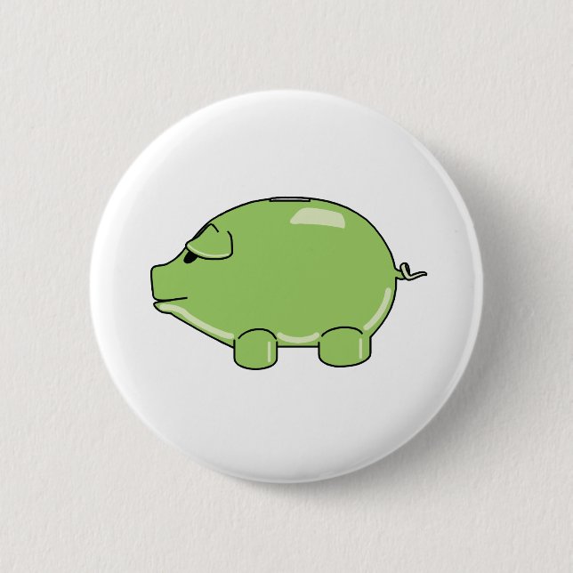Green Pig Button (Front)