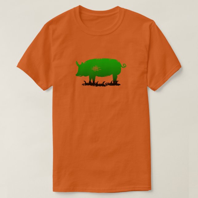 Green Pig T-Shirt (Design Front)