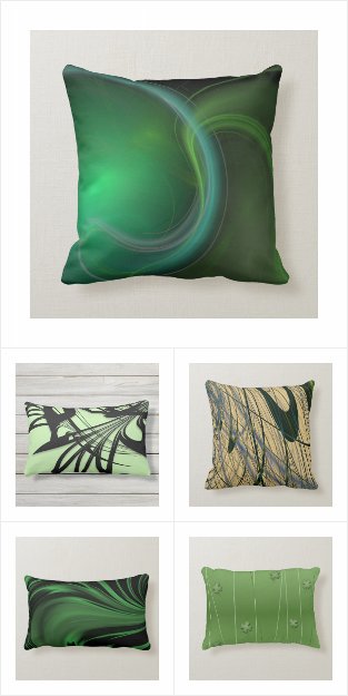 Green Pillow Collection / Quality Design Pillows