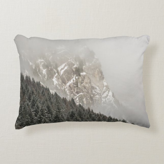 GREEN PINE TREES ACCENT PILLOW (Front)