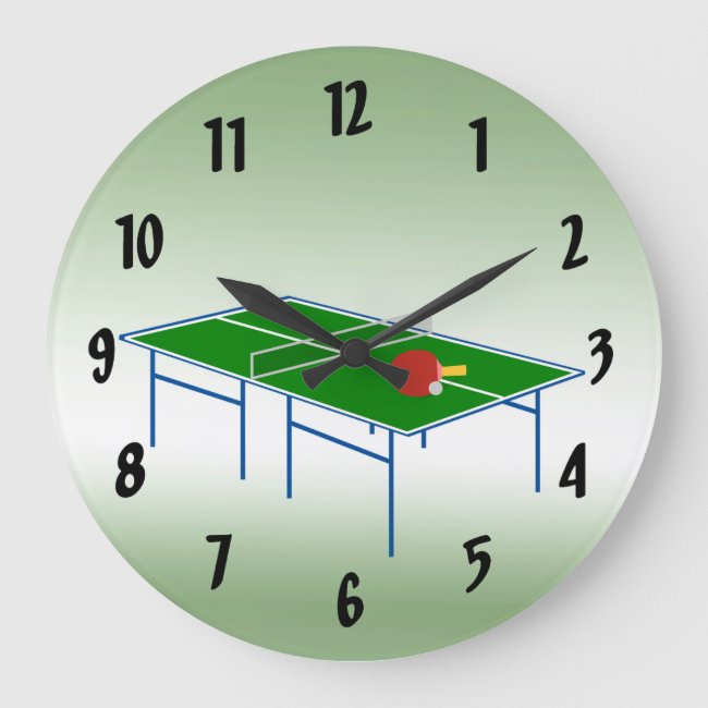 Green Ping Pong Clock