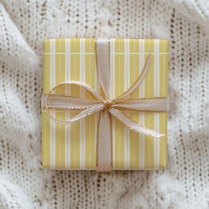 Green, Pink and Yellow Unique Stripes Wrapping Paper Sheets