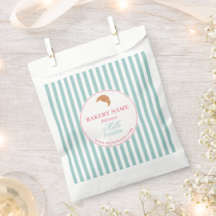 Green Pink Bakery Logo Product Packaging Bag