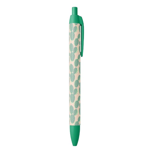 Green & Pink Cactus Pattern Pen (Bottom (Vertical))