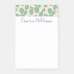 Green &amp; Pink Cactus Pattern Post-it Notes