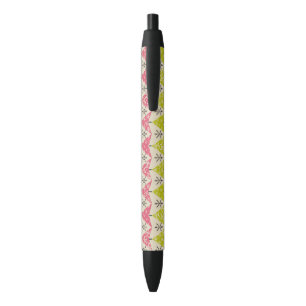 Green & pink Christmas trees with snowflakes Pen