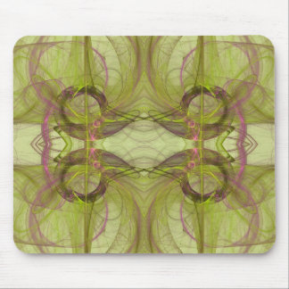 Green & Pink Fractal Mousepad