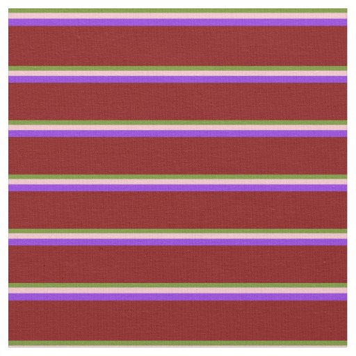 Green, Pink, Purple & Maroon Stripes Fabric