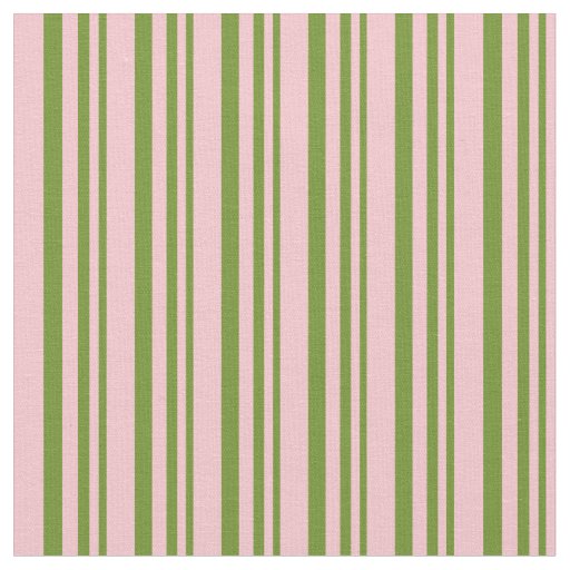 Green & Pink Striped/Lined Pattern Fabric