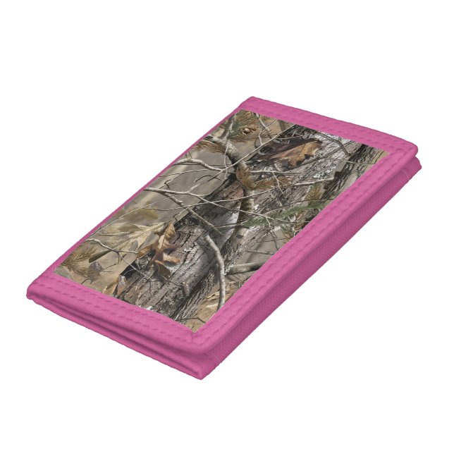 Green/Pink Tree Camo Wallet (Bottom)