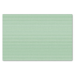Green Pinstripe Stripes Tissue Paper