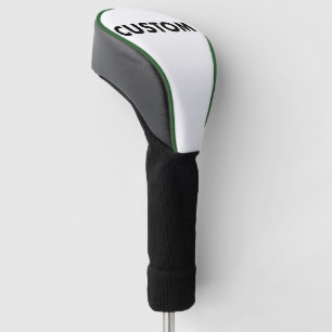 GREEN Piping Custom Golf Driver Headcover Blank