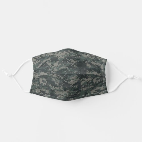 Green Pixel Camo Camouflage 2 Adult Cloth Face Mask