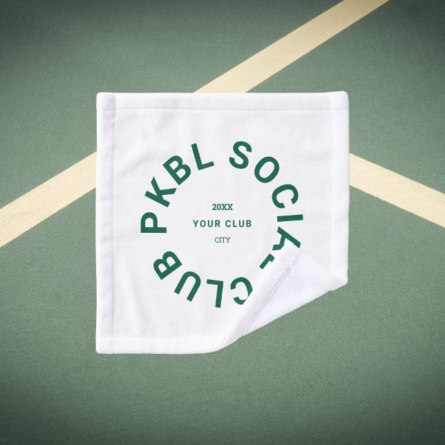 Green PKBL Social Club Pickleball Face  Wash Cloth (Creator Uploaded)