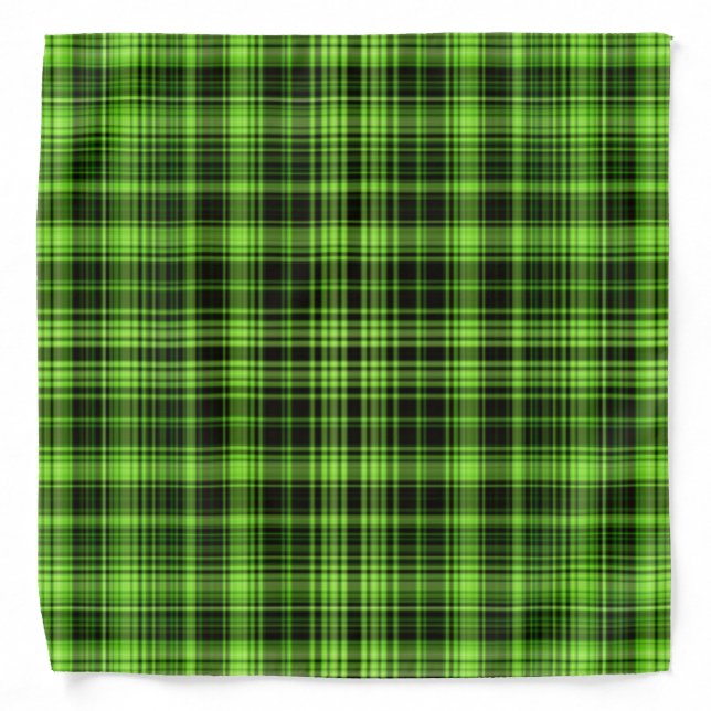 Green Plaid Bandana (Front)