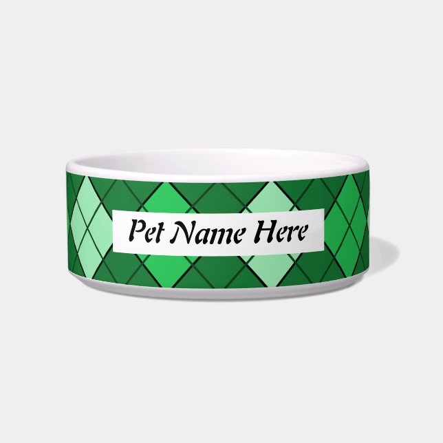 Green Plaid Bowl (Front)