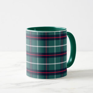 Green Plaid Coffee Mug