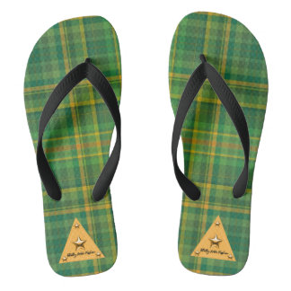 Green Plaid Flip Flop