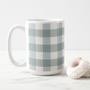 Green Plaid Gingham Country Farmhouse Simple Coffee Mug