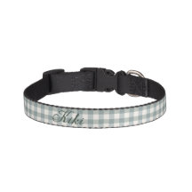 Green Plaid Gingham Country Farmhouse Simple Name